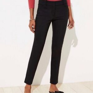 LOFT Curvy Ankle Skinny Pant Black